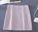 Falda mini brillante para mujer con piedras en toda la superficie Corte ligeramente acampanado Longitud corta por encima de la rodilla Material 2