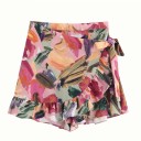 Falda mini envolvente de mujer de colores A1176 1