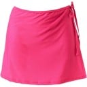 Falda mini envolvente para mujer con atado en el lateral Corte acampanado ligeramente ampliado Parte delantera superpuesta Poliester 3
