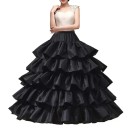 Falda nupcial con cintura de 62–102 cm y longitud de 100 cm Falda larga con volantes extra voluminosos para vestidos de novia y de gala Efecto 4
