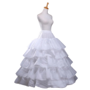 Falda nupcial con cintura de 62–102 cm y longitud de 100 cm Falda larga con volantes extra voluminosos para vestidos de novia y de gala Efecto 2