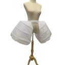 Falda nupcial con volumen en la parte trasera 3 aros Altura 48 cm Ancho de apertura 90 cm Falda abierta para vestidos de novia y de gala 3