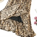 Falda plisada de mujer con estampado de leopardo 5