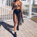 Falda sexy de mujer con flecos 4