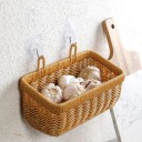 Fali tároló kosár nagyobb kapacitással 27,5 x 13 x 12,5 x 9 cm műanyag konyhai szervező fehér tároláshoz és rendezéshez 2