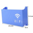 Fali tartó WiFi routerhez 24,5 x 14 x 6 cm Tároló doboz modemhez Kábel- és tápegység-szervező 10
