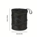 Fällbar papperskorg för bil 20 x 16 cm Oxford tyg kompakt för dryckeshållare och bilens interiör 2
