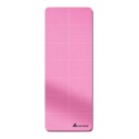 Fällbar träningsmatta 183 x 61 x 0,4 cm med relieferad yta och riktlinjer för yoga, pilates, stretching och träning hemma eller på resande fot 10