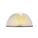 Fällbart nattljus i bokform 15 x 11 x 2,5 cm LED-lampa med lysande sidor Varmvit uppladdningsbar belysning 1