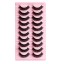 Falsche Wimpern, 10 Paar, dramatische Streifen, falsche Wimpern, Streifen, Nerzwimpern 5