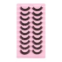 False Dramatic Lashes 10 Pairs Dramatic False Lashes with Strip Mink Strip Lashes 11