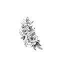 Falsk blomma tatuering 9