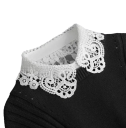 Falsk krave til kvinder, blonder, elegant aftagelig krave, dekorativ krave til sweater, bluse, kjole, stilfuldt modetilbehør 2