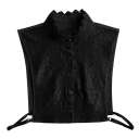 Falsk krave til kvinder Standkrave med blonder Elegant aftagelig krave Dekorativ krave til sweaterblusekjole Mode 1