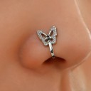 Falsk næsepiercing sommerfugl N917 2