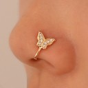 Falsk næsepiercing sommerfugl N917 5