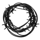 Falso alambre de púa decorativo de 2,5 m, accesorio decorativo imitación de alambre de púa para Halloween, fiestas temáticas y decoraciones 3