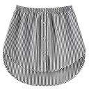 Falso orlo di camicia con elastico Parte inferiore sotto il maglione Accessorio decorativo per stratificazione Aspetto allungato 3
