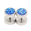 Falsos plugs com cristais 5