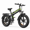 Falt-E-Bike DEEPOWER H20Pro Motor 110 Nm Batterie LG 48 V 25 Ah 7 Gänge Fat Bike Reichweite 70–80 km Schwarz-Grün Für Gelände und Stadt 1