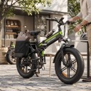 Falt-E-Bike DEEPOWER H20Pro Motor 110 Nm Batterie LG 48 V 25 Ah 7 Gänge Fat Bike Reichweite 70–80 km Schwarz-Grün Für Gelände und Stadt 5