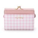 Faltbare Geldbörse aus PU-Leder 11 x 8 x 3,5 cm Rosa Mädchen-Geldbörse mit Griffen Schleifen Cartoon-Motiv Geburtstagsgeschenk Kartentasche 2