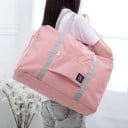 Faltbare Reisetasche aus Polyester mit Vordertasche Für den Koffergriff Ausgeklappt 48 x 16 x 32 cm Zusammengelegt 21 x 18 cm 5