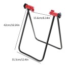 Faltbarer Fahrradständer für Rennräder 15,6×42×31,5 cm Aluminiumlegierung + PVC schwarz-rot zur Fahrradreparatur 4