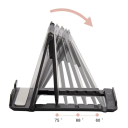 Faltbarer Handyhalter für den Schreibtisch, 8,2 x 7 cm, verstellbarer Winkel, Telefonhalterung, kompakter Schreibtischständer, für Zuhause und das Büro 4