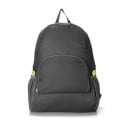 Faltbarer Nylonrucksack für Reisen Lässt sich zu einem kleinen Paket zusammenfalten Vorderseite mit Reißverschlusstasche und zwei 2