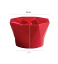 Faltbarer Silikon-Eimer für Popcorn 17 x 9,5 cm Silikon rot geeignet für die Mikrowelle zur Zubereitung von Popcorn 6
