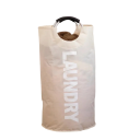 Faltbarer Wäschekorb mit Aluminiumgriffen 73 x 38 cm Oxford-Stoff schwarzer Aufbewahrungskorb für Wäsche im Badezimmer und Schlafzimmer 7