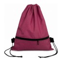 Faltbarer Zugbeutel Rucksack 44 x 36 cm Leichter Sportbeutel aus Oxford mit Reißverschlusstasche Unisex Für das Fitnessstudio und Ausflüge 13