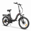 Faltbares Elektrofahrrad SAMEBIKE CY20 Bürstenloser Motor 350 W Abnehmbare Batterie 36 V 12 Ah Niedriger Einstieg Scheibenbremsen Für 1