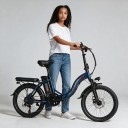 Faltbares Elektrofahrrad SAMEBIKE CY20 Bürstenloser Motor 350 W Abnehmbare Batterie 36 V 12 Ah Niedriger Einstieg Scheibenbremsen Für 6