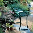 Faltbares Gartenkneipgerät und Hocker mit Werkzeugtasche 600 x 270 x 135 mm Schaumstoffpolsterung Metall grün für Garten und Knien 4