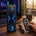 Fan Hub 13.3 x 4.8 x 1.4 cm 2-in-1 with 8 ARGB Ports and 8 PWM Ports with Remote Control Black for PC Case 8