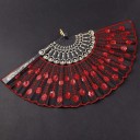 Fan with Peacock Feather Design 5