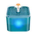 Fântână automată pentru pisici de 2 litri cu lumină LED, alimentare USB, filtrare în 4 etape, 3 moduri de debit, funcționare silențioasă, indicator al nivelului apei 1