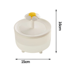 Fântână de apă pentru pisici USB, 1L, bol automat cu filtru, dozator de apă silențios, adăpător pentru pisici, DC5V, alimentare electrică 4