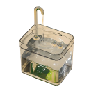 Fântână ultra-silențioasă pentru pisici cu filtru de apă potabilă, recipient transparent USB de 5V, dozator automat de apă cu recirculare și filtrare 1