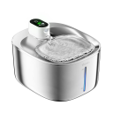 Fântână wireless pentru pisici, 4L, cu senzor automat, fântână de băut din oțel inoxidabil, cu indicator luminos LED, funcționare silențioasă, filtrare, încărcare USB-C 1