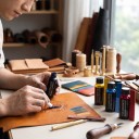 Farba na kožu Tekutý kožený pigment Farba na kožu a kožené výrobky Leather Dye Fľaštička so skrutkovacím uzáverom 8