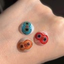 Farbige Kontaktlinsen mit dem Effekt einer dreigeteilten Pupille Durchmesser 14,5 mm Hydrogel ohne Dioptrien für Cosplay und Halloween 7