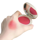 Fard à joues en poudre 6 g Fard à joues waterproof longue durée dans un boîtier compact rond avec miroir Maquillage léger pour mettre en valeur les joues 3