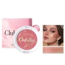 Fard à joues pailleté 4,97 x 4,89 cm Fard compact pour le visage Effet illuminateur doux Maquillage longue durée 6