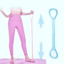 Farebná odporová posilňovacia páska na ramená chrbát ramená Elastická pomôcka pre jogu pilates rehabilitáciu a domáce cvičenie 2