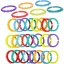 Farebné plastové krúžky pre bábätká - 24 ks 1