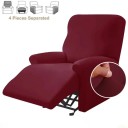 Farebný poťah na relaxačné kreslo zo 4 dielov z elastického hladkého materiálu 10