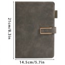 Farebný poznámkový blok A5 s retro mäkkými doskami Štýlový zápisník s prackou pre školu, prácu aj osobné poznámky 1